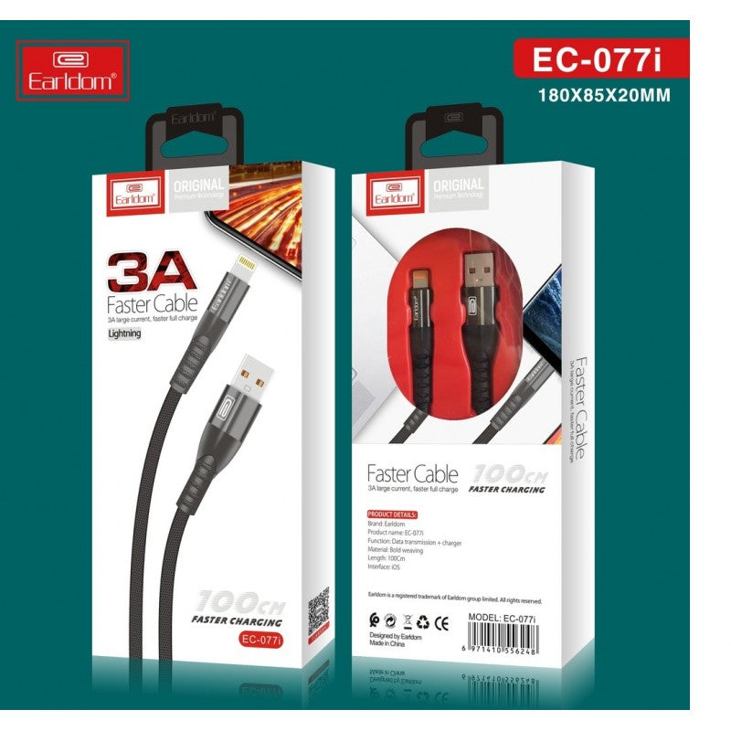 3A Earldom Fast Charging Lightning Data Cable 3A Earldom Fast Charging Lightning Data Cable